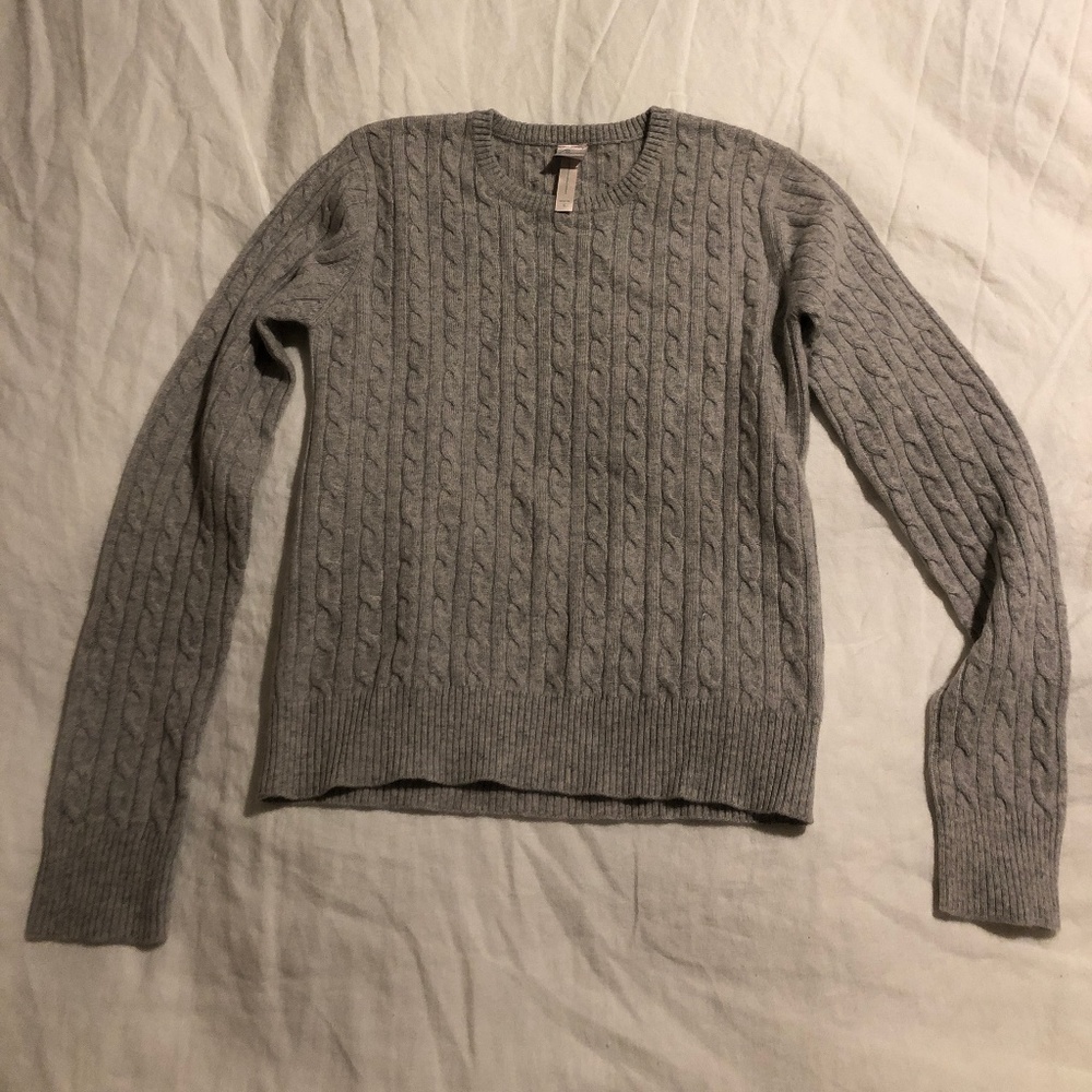 Aqua Cableknit Sweater